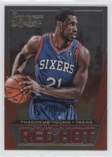 2013-14 Panini Select Red Hot Thaddeus Young #21 0a1