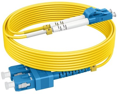 10m 30ft OS2 SC to LC Single Mode Fiber Patch Cable, 10G SMF LSZH Duplex 9/125