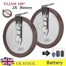 2X Rechargeable Remote Key Fob VL2330 Battery For Land Rover Freelander 2 LR3