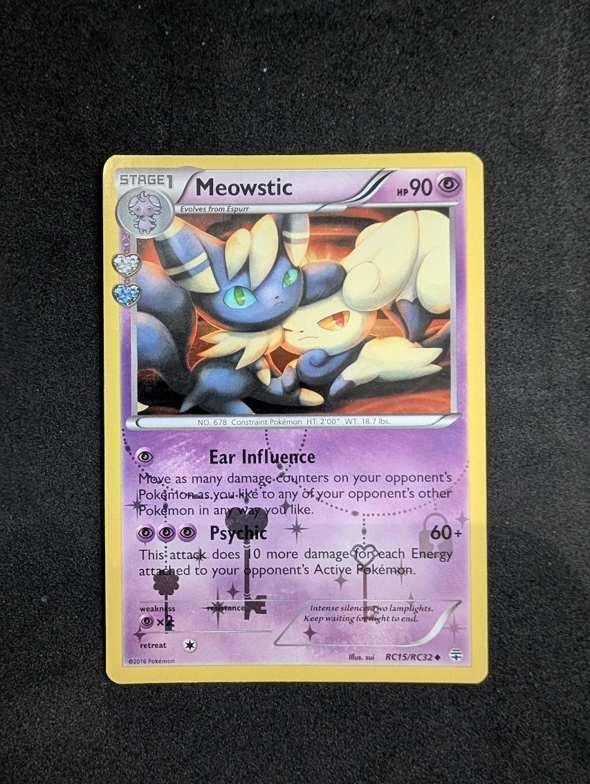 Meowstic ⭐️ RC15/RC32 Holo Uncommon Generations 2016 Pokemon NM/LP