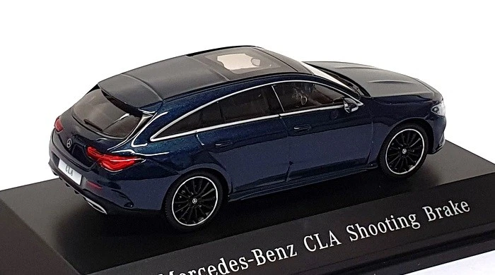 Spark 1/43 Scale B6 696 0475 - Mercedes Benz CLA Shooting Brake - Denim Blue - Image 2 of 4
