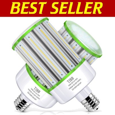 50000 Hour 100W E39 LED Corn Light Bulb, Waterproof 2-Pack - Indoor/Outdoor
