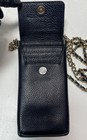 Kate Spade Black Pebbled Leather North South Phone Crossbody Bag Gold Chain — photo 7