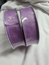 Member's Mark 100 Yards Purple Sheer Metallic 1.5 From 2025 Christmas Ribbon