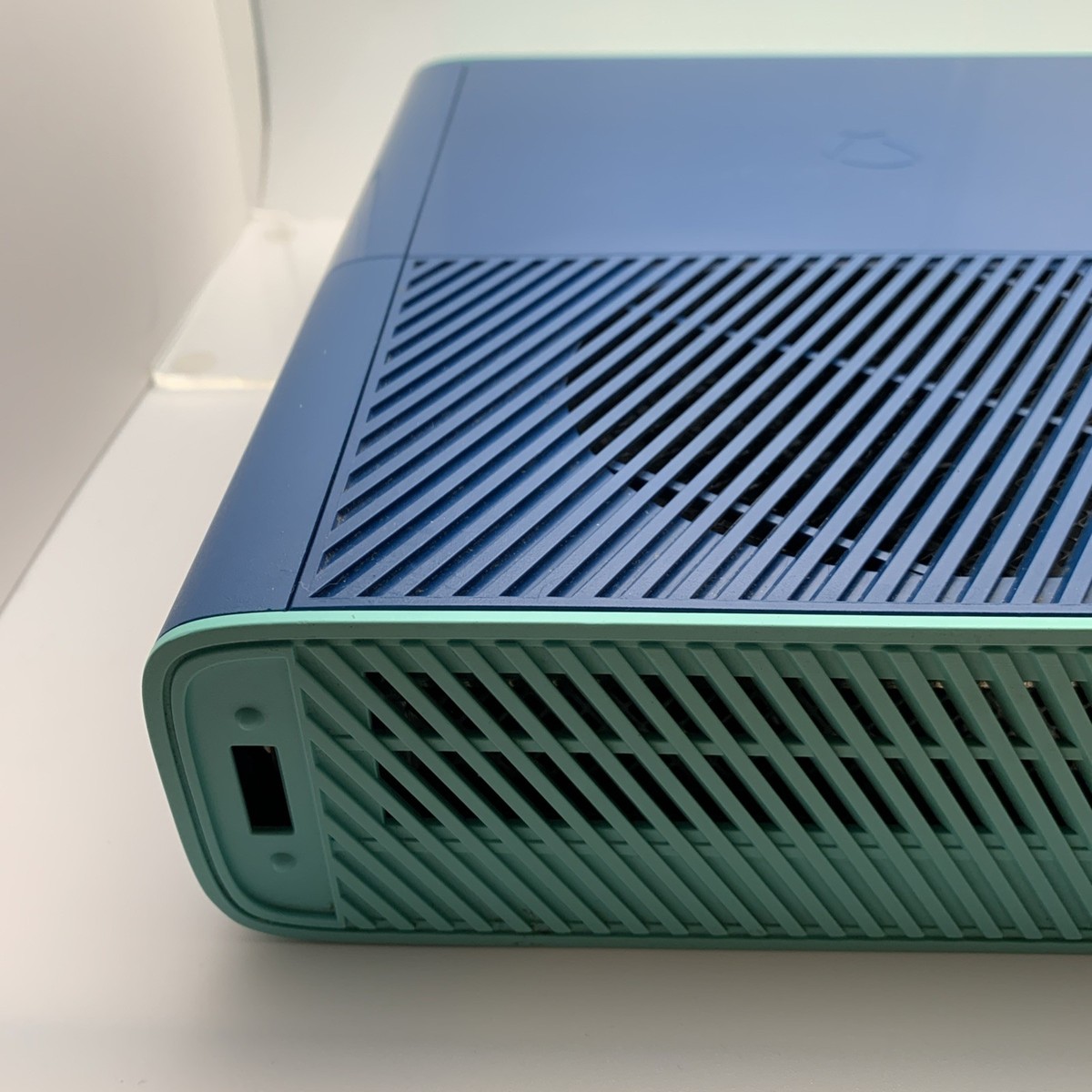Microsoft Xbox 360 E Blue & Green Special Edition Console Model
