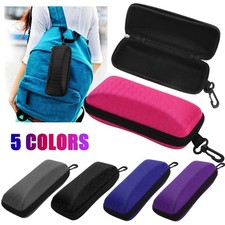 1Pack Eye Glasses Case Box Sunglasses Protector Hard Zipper Belt Clip Portable