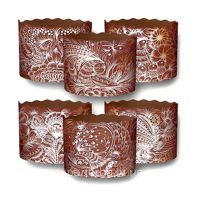Paska Mold Easter Bread Forms 12 Pack   12 oz Easter Bread Paper Mold Panettone