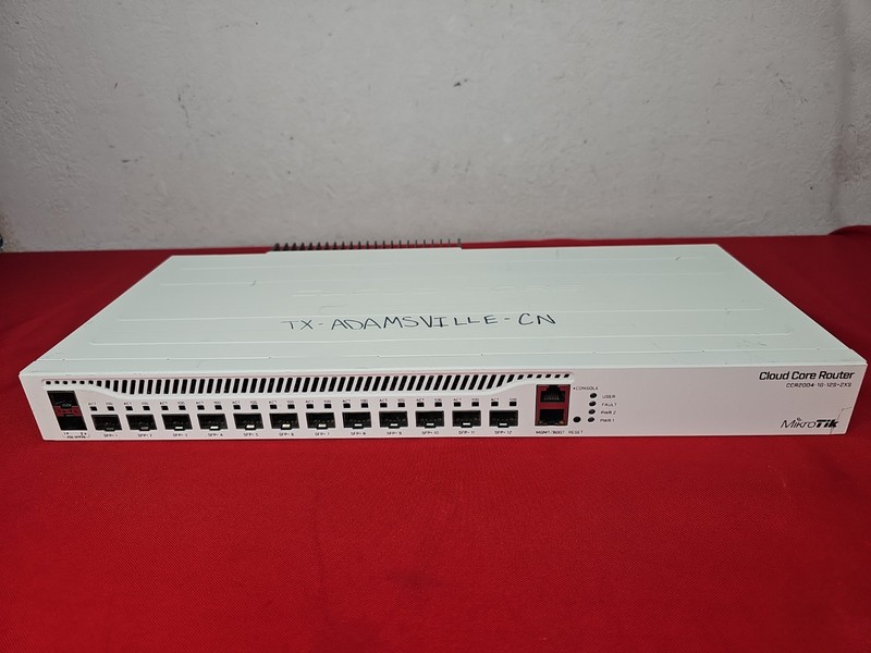 Mikrotik CCR2004-1G-12S+2XS Cloud Core Router FORPARTS ONLY No Power 