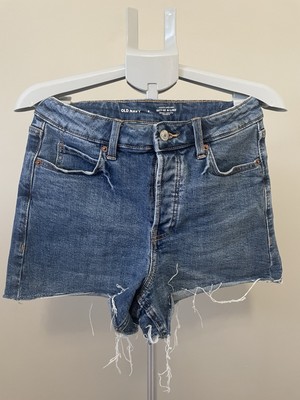 Pantalones cortos vaqueros Old Navy de tiro alto con botones talla 6 de mujer