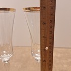 Mikasa Jamestown Wine Glass Gold Rim 9 1/8" Tall Set of 2 Austria Bell Shape — photo 4