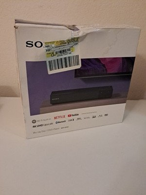 NEW Sony BDP-S6700 4K UHD Upscaling Blu-Ray DVD Player 3D Streaming Remote Open