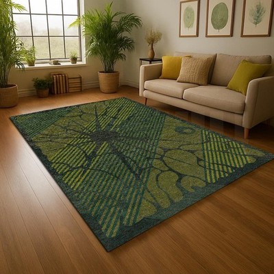 Handgetufteter Wollteppich: Individuelle Farbe & Design, moderner Akzentteppich