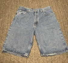 Vtg Y2K Faded Glory Shorts Mens 36 Blue Denim Baggy Jorts Skate Grunge