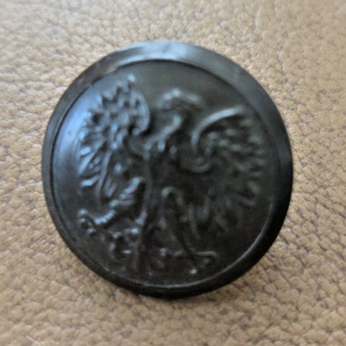 Early WWI WWII Polish Army Original Uniform Button World War 4 H1CT