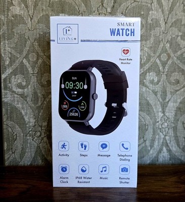 Living+ Smart Watch 1.83'' Fitness Tracker Heart Rate IP68 Bluetooth New
