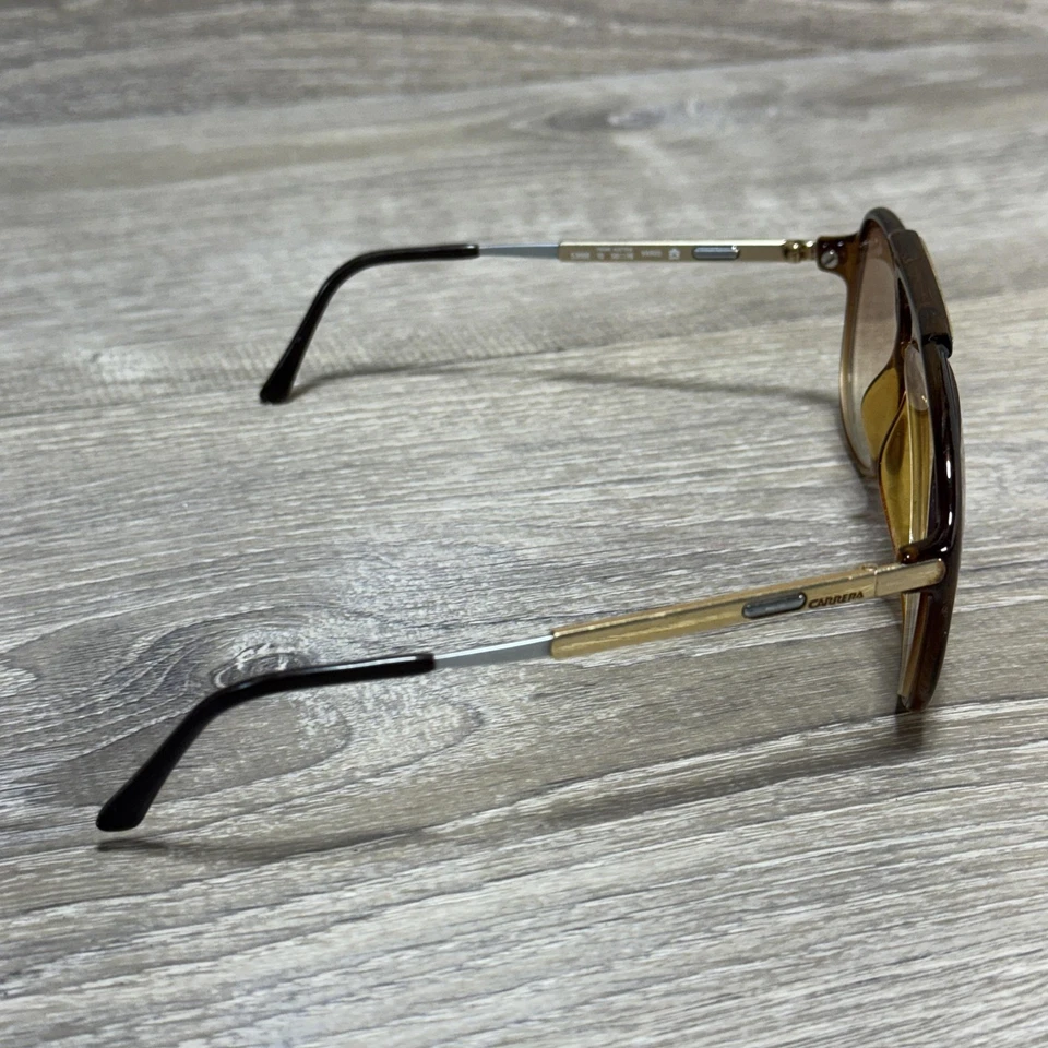 Marcos de gafas de aviador Carrera 5300E Optyl Vario 56-16 marrón tortuga de colección Foto 3 de 4