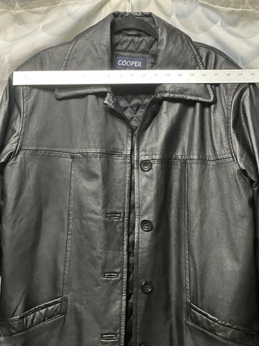 Woman’s Black Leather Oversized Jacket Size Large - Picture 12 of 12