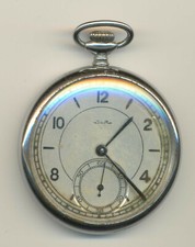 Antique Pre-WWII RUSSIAN SOVIET MECHANICAL Running POCKET WATCH