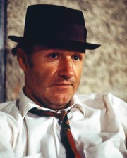 Gene Hackman wearing a black porkpie hat in a publicity portrait i- Old Photo