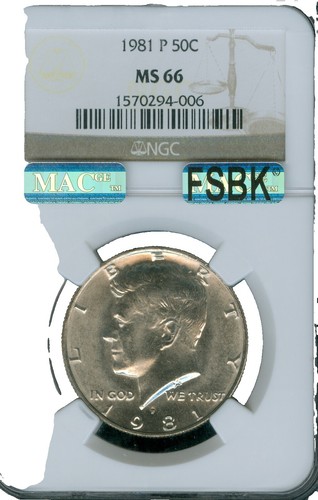 1981 S Type 1 Kennedy 50¢ NGC PF 69 Ultra Cameo (Kennedy Signature
