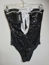 Forplay Voila Womens Sexy Rabbit Costume - Black - L/XL 