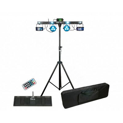Showtec QFX LED Lighting Bar Kit Paket - Derby, Strobe & Laser GigBar Effekt
