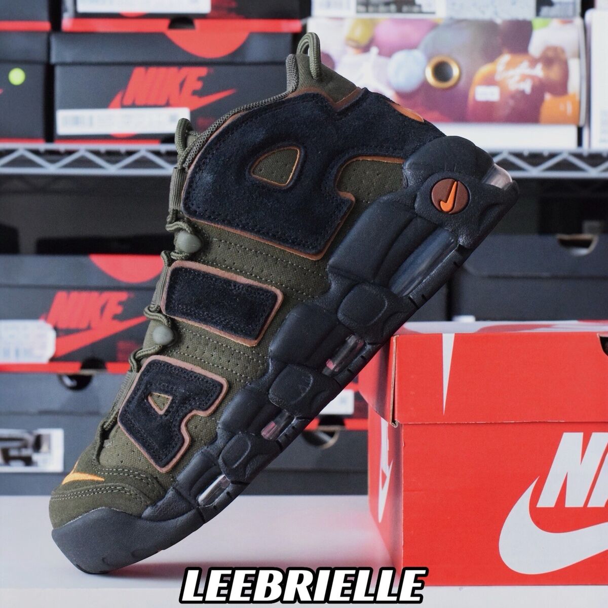 Nike Air More Uptempo 96 Cargo Khaki Alpha Orange DX2669-300 Nike Air More Uptempo 96 Cargo Khaki Alpha Orange DX2669-300