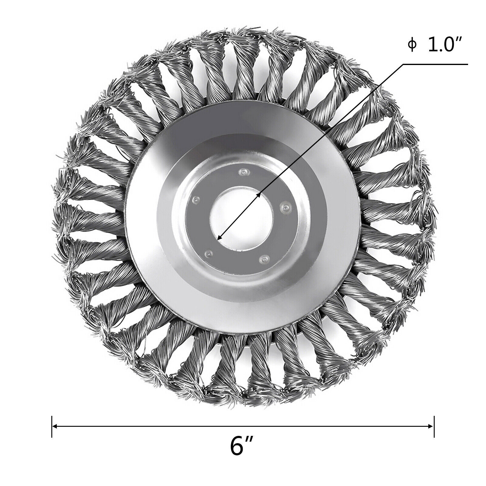 6 8 10 Inch Steel Wire Wheel Brush Grass Trimmer Head Weed With Adapter Kit US eBay