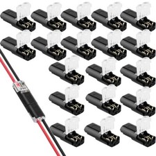 10/20/30/50/100 PCS Double-Wire Plug-in Connector with Locking Buckle UK