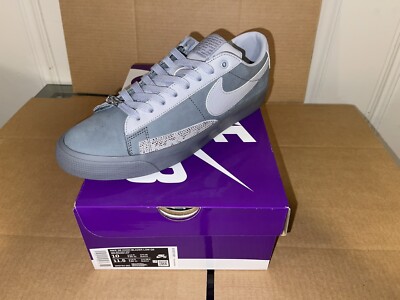 Nike SB Zoom Blazer Low QS FPAR Cool Grey Wolf Grey DN3754-001 Size 10 NEW DS