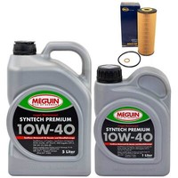 MotoröL Set 10W-40 Meguin 6 Liter + ÖLfilter Sh 414 P FüR Mercedes E-Klasse Clk