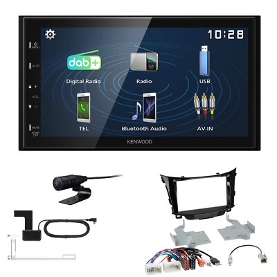 Kenwood 2DIN DAB+ Autoradio für Hyundai i30 ohne OEM Navi