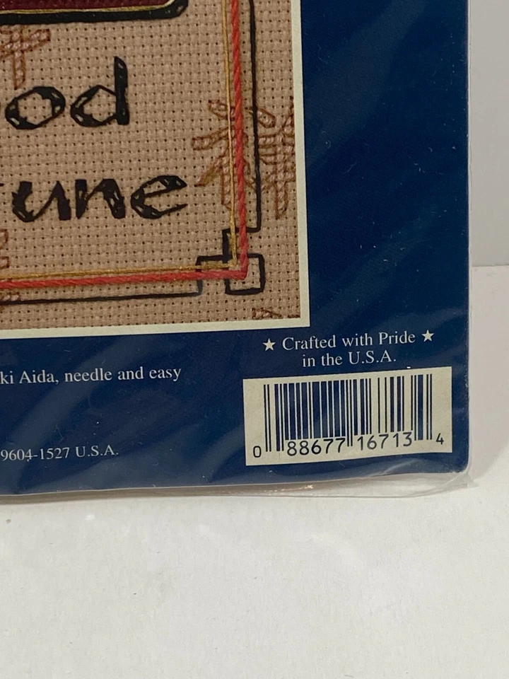 Nuevo punto de cruz contado Sunset Jiffy 16713 Good Fortune Foto 3 de 4