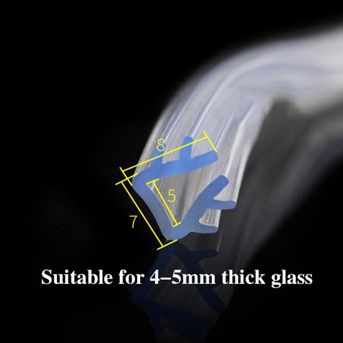 Silicone U Channel Edging Trim Seal Glass Windows Edge Protector Strip U-shape - Picture 3 of 8