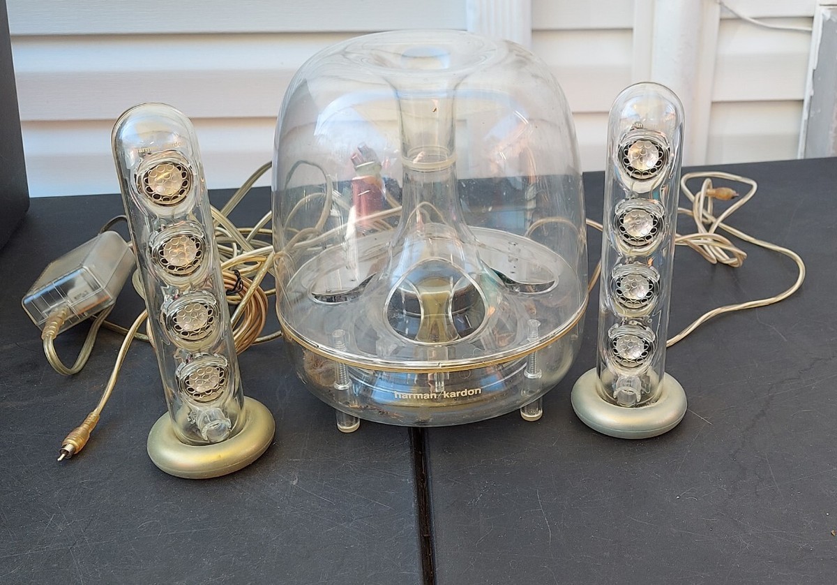 Harman Kardon Sound Sticks Subwoofer And Speakers Clear AP3211-UV