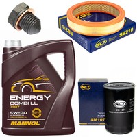 MotoröL Filter Set 5W30 4 Liter + ÖLablassschraube FüR Audi 100 VW Golf Jetta