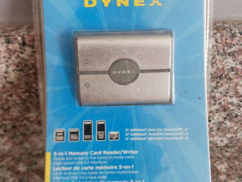 Dynex DX-CR501 External USB 5-in-1 Multi Memory Card Reader/Writer Universal New - Picture 1 of 5