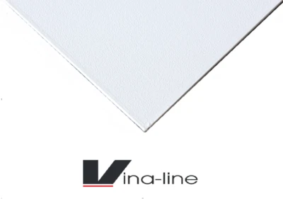 VINA-LINE Box of 10 Vinyl Face Suspended Ceiling Tiles 595x595 wipeable Hygienic Smooth