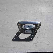 antique chrome cup/ toothbrush holder