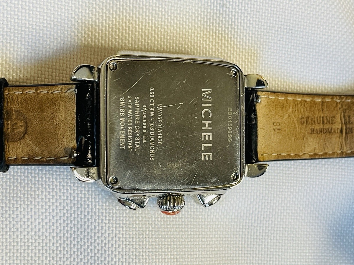Michele watch MW01K00B3945 excellent condition MICHELE Leather Band Wristwatches for Women for sale | eBay main image 4