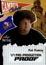 ROB RAMSAY 1/1 2024 Leaf Metal Blue Mountain Campus Colors One of One  ID:133676