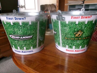 Two Bud Light First Down? Order Another Metal Buckets