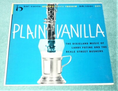 (BLUE) VINYL LP by LARRY FOTINE AND THE BEALE STREET BUSKERS "PLAIN ...