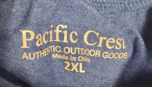 2 Pacific Crest Men's Long Sleeve Pullover Crewneck Stretch T Shirt Size 2XL - 第 3/10 張圖片