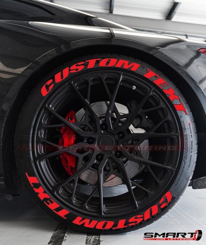 Tire Car Letter Stickers Permanent Custom White Text Decal Wheel Stickers Kit - Picture 11 of 18