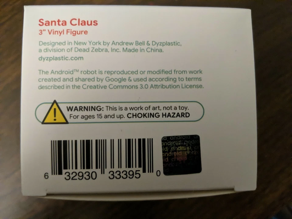 RARO Android Mini Coleccionable - Papá Noel - Nuevo en Caja - Un Divertido Regalo de Vacaciones Foto 4 de 4