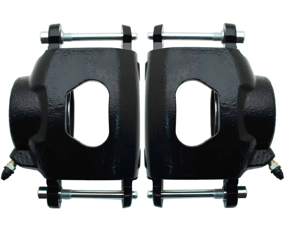 GM 1964-74 11" Cromo Power Freno de Disco Conversión, Rotores D/Z, Pinzas PC Negras Foto 4 de 4