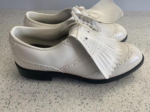 Kiltie Wing Tip Style Größe 8,5 Golfschuhe - Vintage! Made in USA - Bild 6 von 8