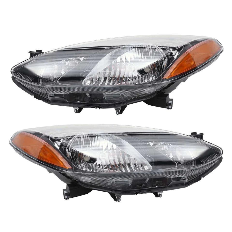 Pair Halogen Headlights Left+Right Side Headlamp For 2011 2012 2013 2014 Mazda 2 Foto 4 de 4