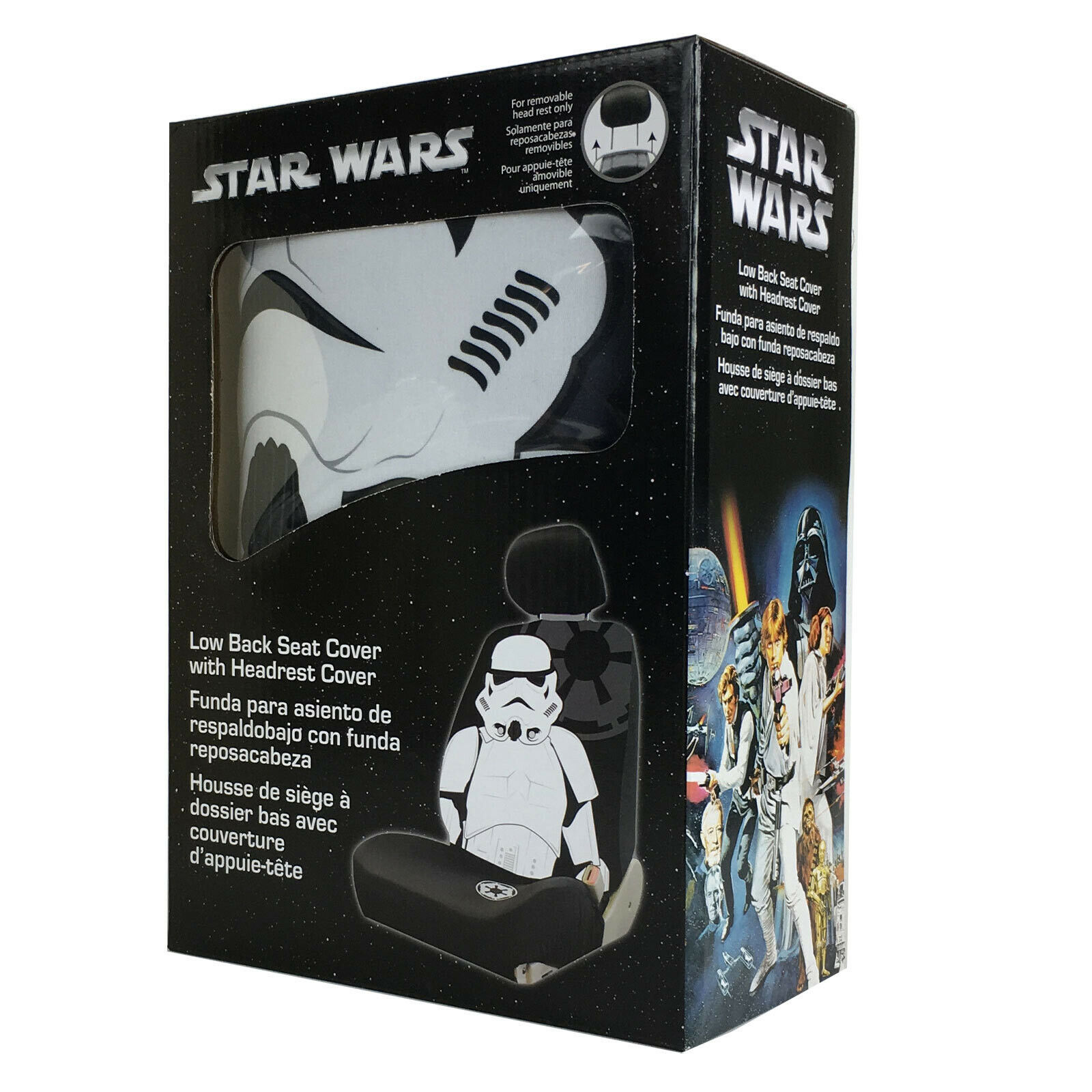 Disney Star Wars Stormtrooper Car Truck 2 Front Seat Covers with